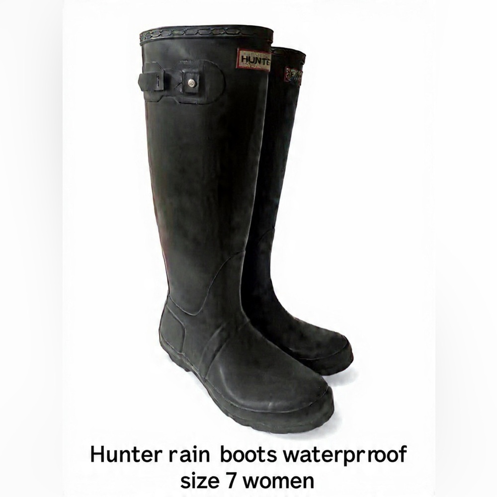 Hunter Black Women's Rain Boots
